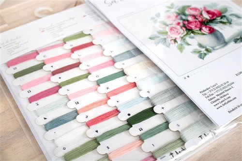 Etude with Roses B2280L Counted Cross-Stitch Kit
