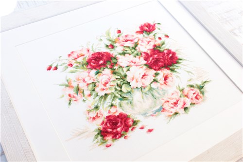 Peonies B2288L Counted Cross-Stitch Kit