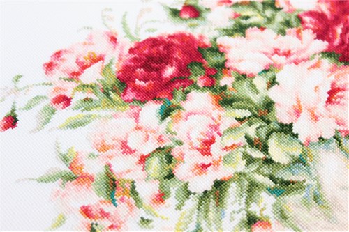 Peonies B2288L Counted Cross-Stitch Kit