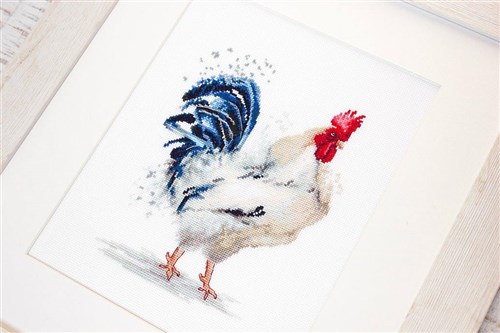 The Rooster B2304L Counted Cross-Stitch Kit