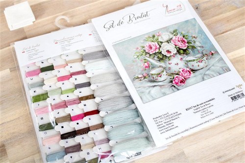 English Tea & Roses  B2317L Counted Cross-Stitch Kit