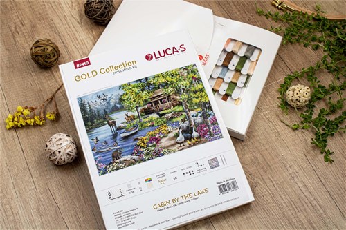 Cabin By The Lake B2410L Counted Cross-Stitch Kit