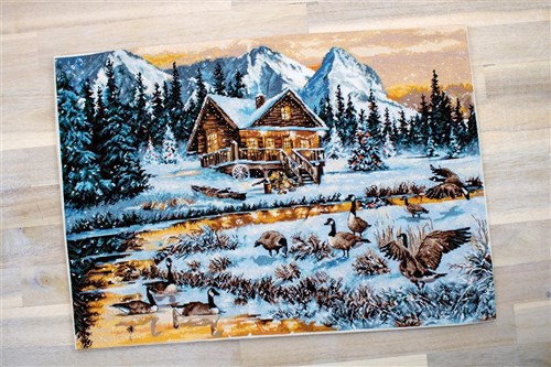 Geese on the Stream B590L Counted Cross-Stitch Kit