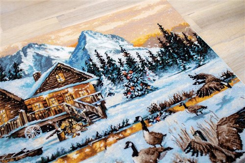 Geese on the Stream B590L Counted Cross-Stitch Kit