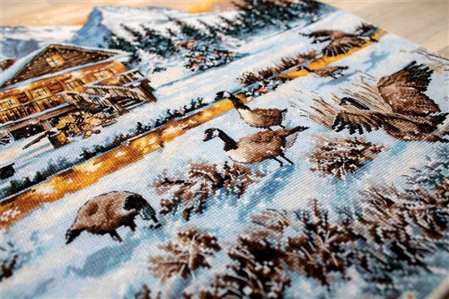 Geese on the Stream B590L Counted Cross-Stitch Kit