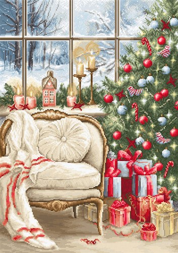 Christmas interior design B599L Counted Cross-Stitch Kit