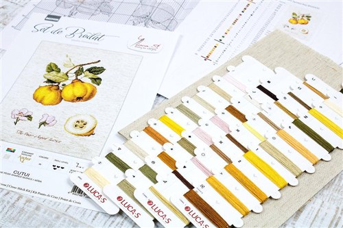 The Pear shaped Quince BA22430L Counted Cross-Stitch Kit