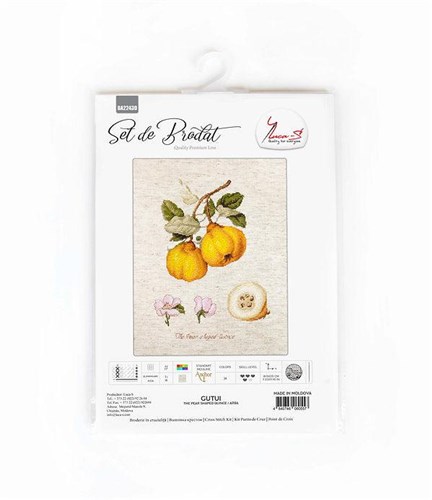 The Pear shaped Quince BA22430L Counted Cross-Stitch Kit