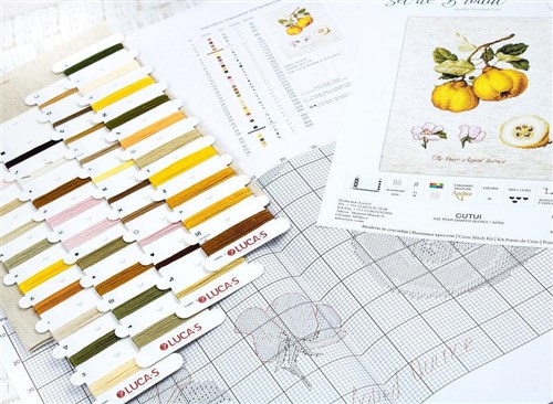 The Pear shaped Quince BA22430L Counted Cross-Stitch Kit