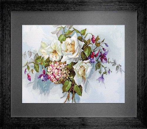 Bouquet with Roses BA2363L Counted Cross-Stitch Kit