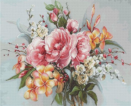 Flower bouquet BA2364L Counted Cross-Stitch Kit