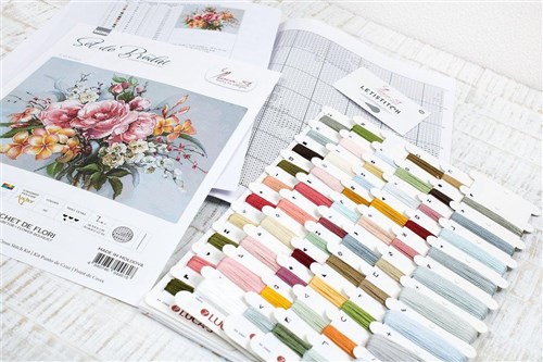 Flower bouquet BA2364L Counted Cross-Stitch Kit