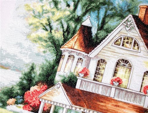 The Lake House BU4000L Counted Cross-Stitch Kit