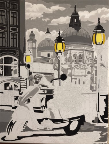 Painting by Numbers kit Crafting Spark Italian Holiday C034 19.69 x 15.75 in