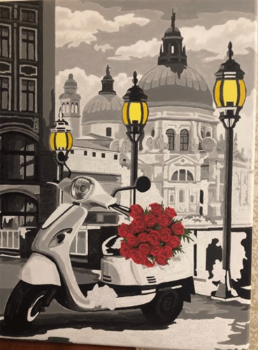 Painting by Numbers kit Crafting Spark Italian Holiday C034 19.69 x 15.75 in