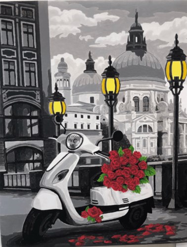 Painting by Numbers kit Crafting Spark Italian Holiday C034 19.69 x 15.75 in