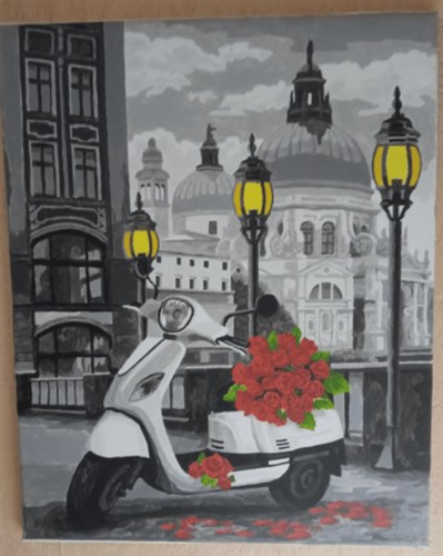 Painting by Numbers kit Crafting Spark Italian Holiday C034 19.69 x 15.75 in