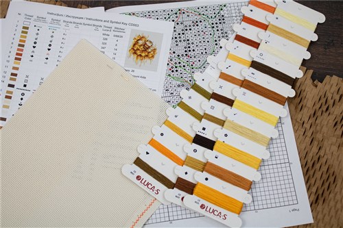 Fragrant and Fluffy CD003L Counted Cross-Stitch Kit