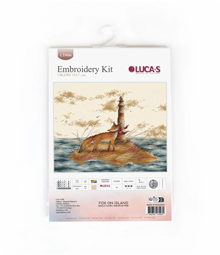 Fox on Island CD006l Counted Cross-Stitch Kit