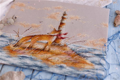 Fox on Island CD006l Counted Cross-Stitch Kit