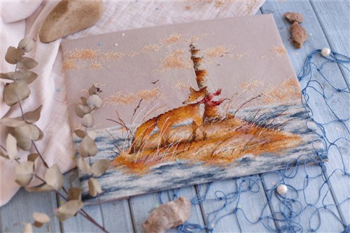 Fox on Island CD006l Counted Cross-Stitch Kit