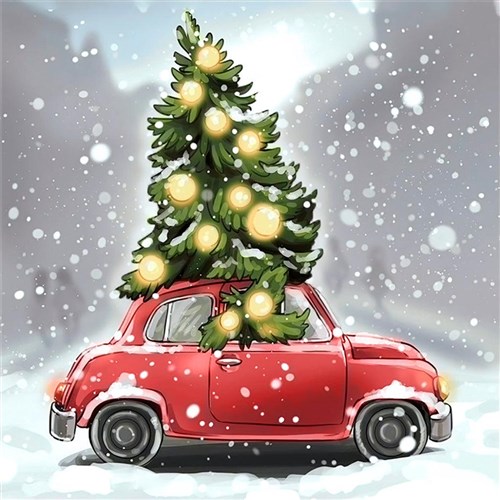 Christmas Mood CS2800 14.9 x 14.9 inches Crafting Spark Diamond Painting Kit