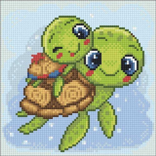 Playful Turtles Diamond Painting Kit