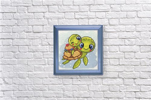 Playful Turtles Diamond Painting Kit