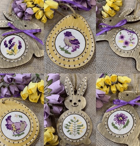Easter Charms Cross Stitch Frame Set