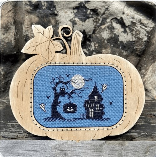 Halloween Horrors Cross Stitch Kit & Pumpkin Frame