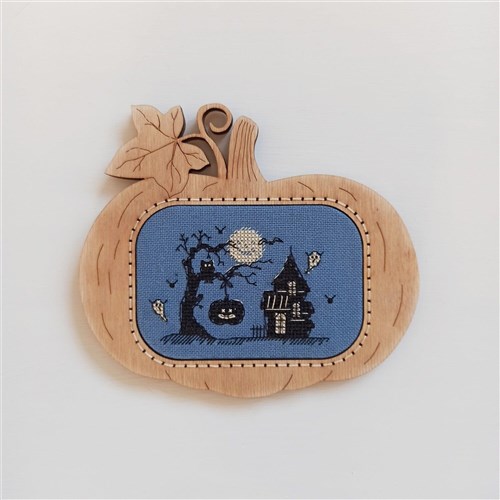 Halloween Horrors Cross Stitch Kit & Pumpkin Frame