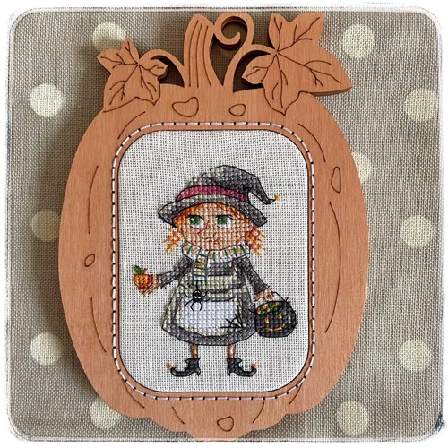 Witch Counted Cross Stitch Kit and Frame