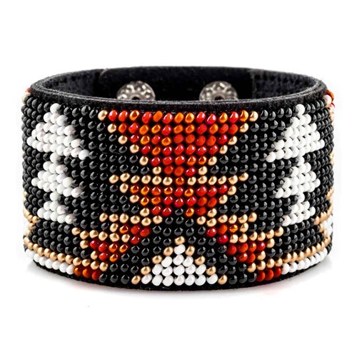 Bead embroidery kit on artificial leather FLBB-099