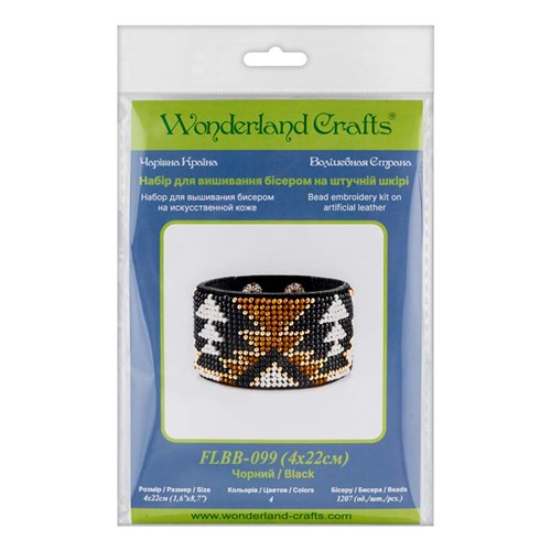 Bead embroidery kit on artificial leather FLBB-099