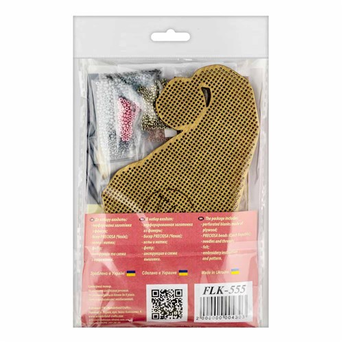 Set for embroidery with beads on wood FLK-555