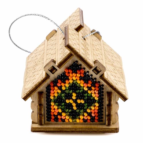 Set for embroidery with beads on wood FLK-557
