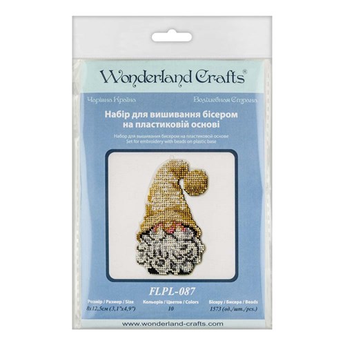Set for embroidery with beads on a plastic base FLPL-087