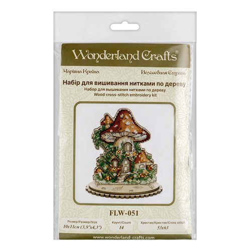 Cross-stitch kits on wood FLW-051