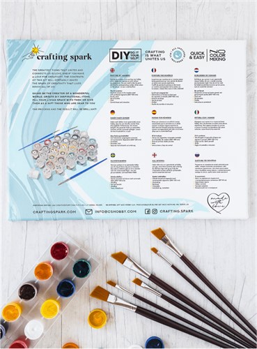 Painting by Numbers kit Crafting Spark Kolibri H068 19.69 x 15.75 in
