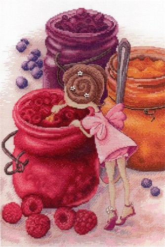 Fairy with Jam HB-610 / SNV-610 Counted Cross Stitch Kit
