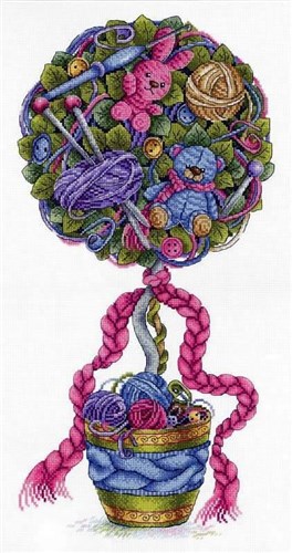 Cosiness Topiary HB-690 / SNV-690 Counted Cross Stitch Kit
