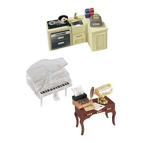 Miniature Wizardi Roombox Kit - House in English style Dollhouse Kit