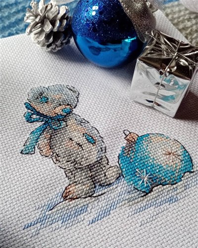Christmas Bear M-101 / SM-101 Counted Cross Stitch Kit