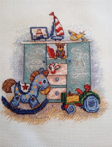 I was Born - Boy. M-104 / SM-104 Counted Cross Stitch Kit