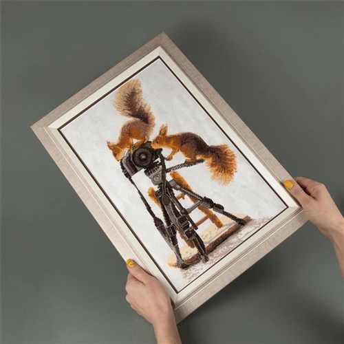 Cross-stitch kit M-459C "Curiosity"