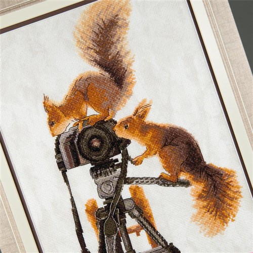 Cross-stitch kit M-459C "Curiosity"