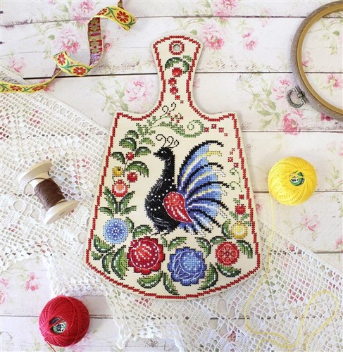 Painted Peacock O-008 Counted Cross Stitch Kit on Plywood