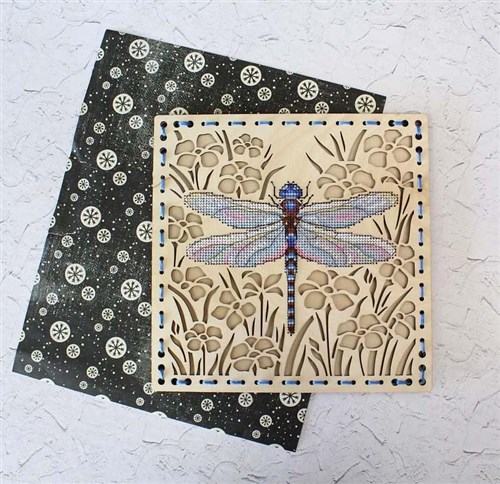 Dragonfly O-016 Counted Cross Stitch Kit on Plywood