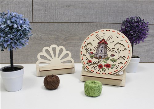 Rural Mill O-021 Counted Cross Stitch Kit on Plywood