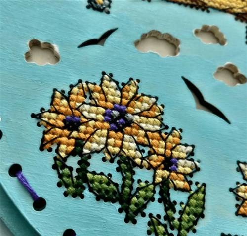 High in the Sky O-030 Counted Cross Stitch Kit on Plywood